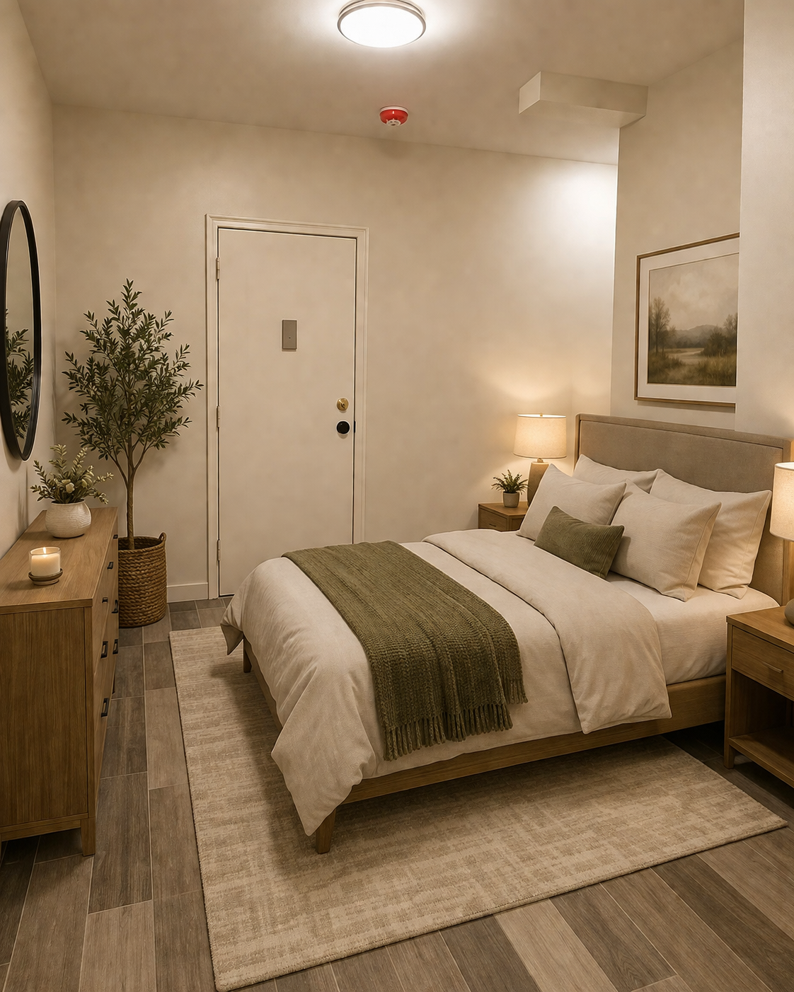 Bedroom at Adams Apartments